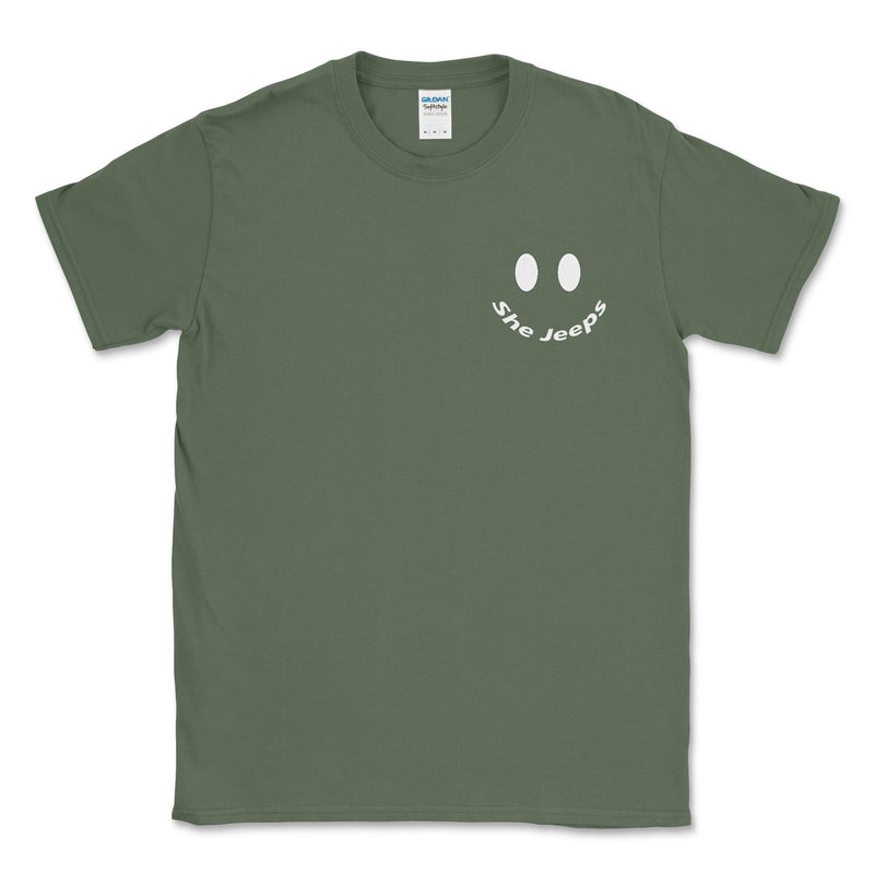 Living My Jeep Girl Era White Print Graphic Tee - Goats Trail