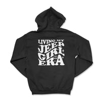 Living My Jeep Girl Era White Print Hoodie - Goats Trail
