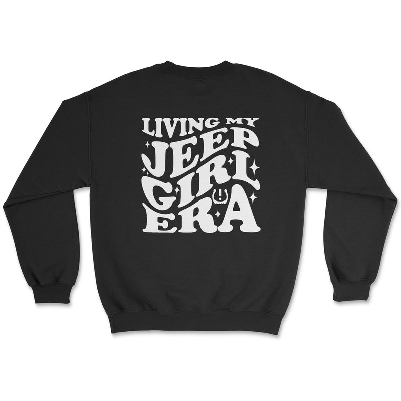 Living My Jeep Girl Era White Print Sweatshirt - Goats Trail