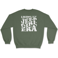 Living My Jeep Girl Era White Print Sweatshirt - Goats Trail