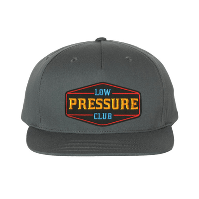 Low Pressure Club Richardson Flat Bill Cap Flint Grey Hats