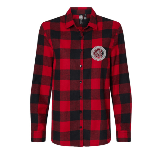 LROC Red and Black Checkered Flannel Button-Up Small Flannel