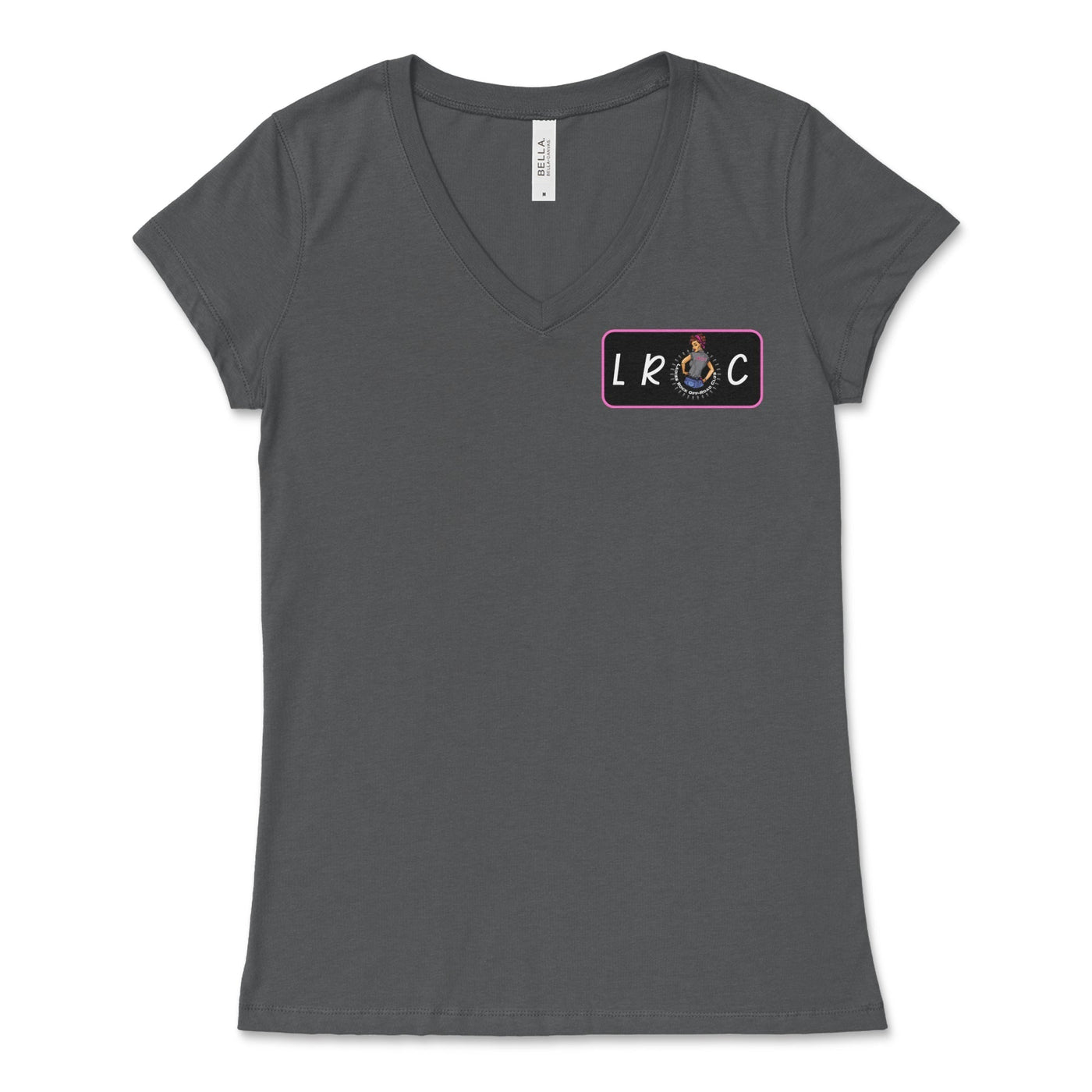 LROC Topographical Women's V - Neck Tee Shirt - Goats Trail Off - Road Apparel Company