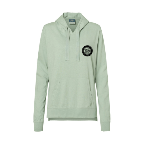 LROC Women's Sueded Jersey Hoodie Greenstor / Small Hooded Sweatshirt