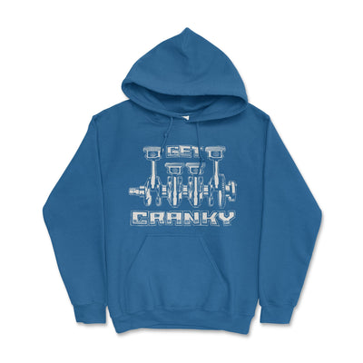 Mechanic Get Cranky Hooded Sweatshirt-Automotive Style Royal / Small Hooded Sweatshirt