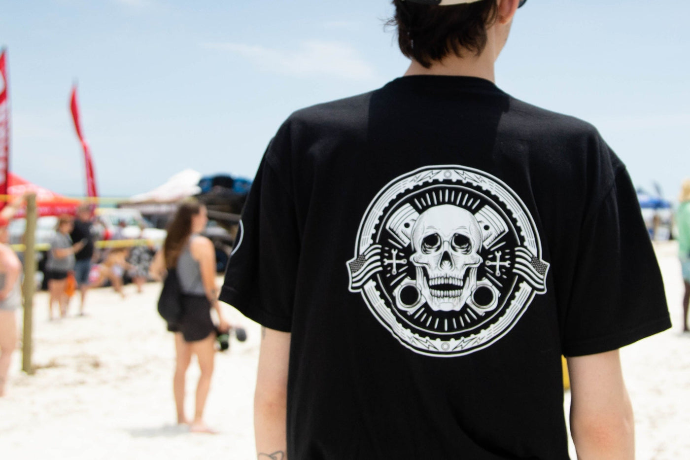 Mechanic Skull Wrench T-shirt Unisex T-shirt