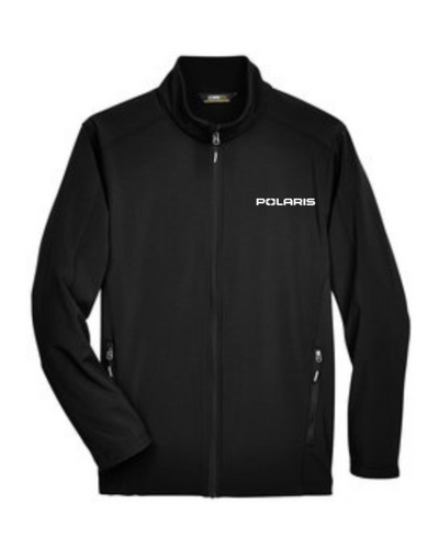Black jacket with Polaris logo on a white background