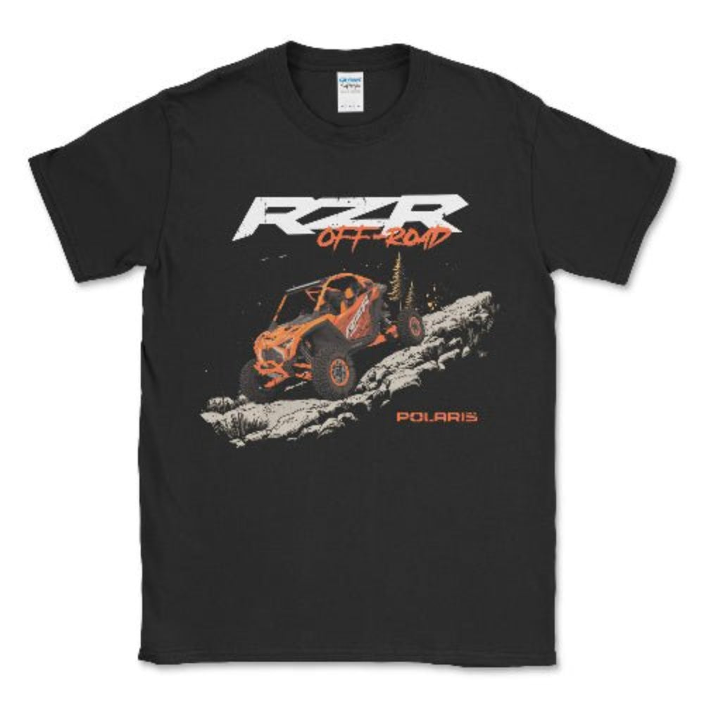 Men's Big and Tall Polaris RZR Turbo Off Road Tee Shirt Black / LT Big and Tall Shirts