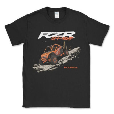 Men's Big and Tall Polaris RZR Turbo Off Road Tee Shirt Black / LT Big and Tall Shirts