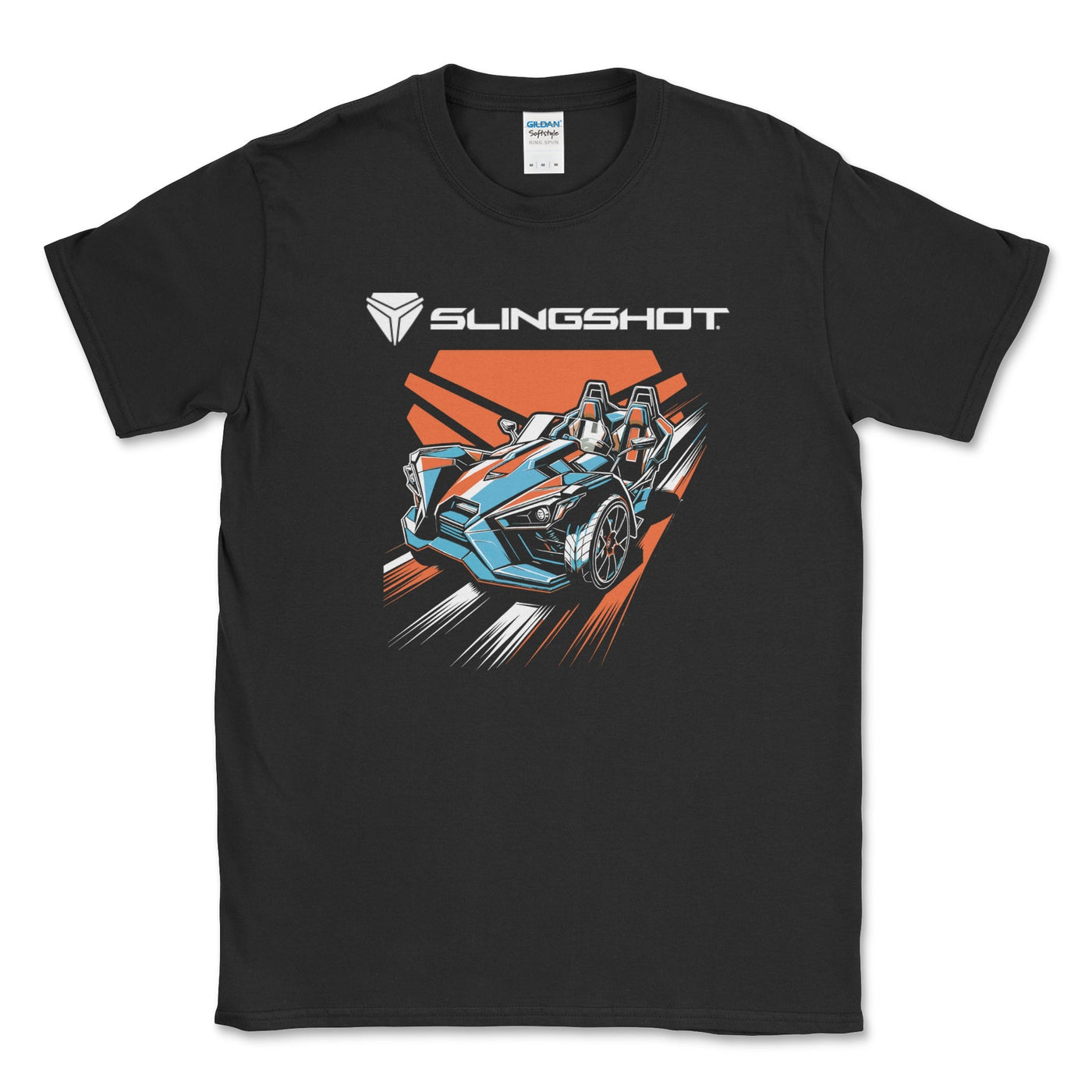 Men's Big and Tall Polaris Slingshot Open-Roadster Tee Black / LT Big and Tall Shirts