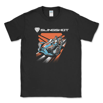 Men's Big and Tall Polaris Slingshot Open-Roadster Tee Black / LT Big and Tall Shirts