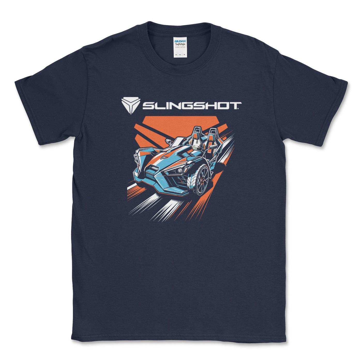 Men's Big and Tall Polaris Slingshot Open-Roadster Tee Navy / LT Big and Tall Shirts