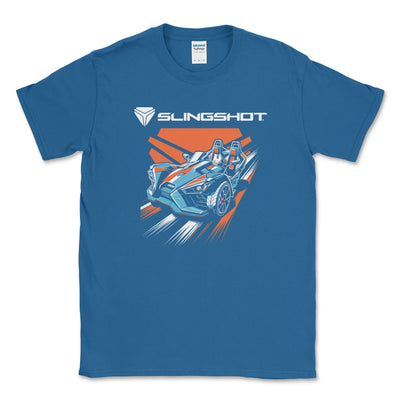 Men's Big and Tall Polaris Slingshot Open-Roadster Tee Royal / LT Big and Tall Shirts