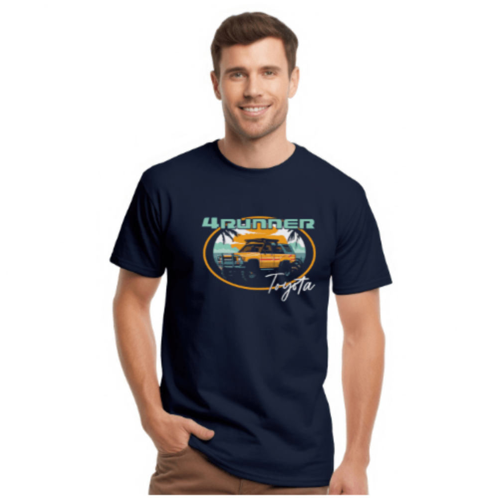 Men's Big and Tall Toyota 4Runner Beach Lifestyle Tee Big and Tall Shirts