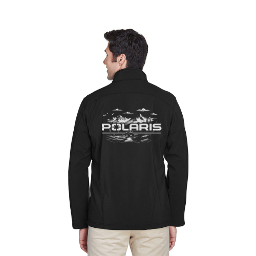Men's Polaris Offroad ATV Black Jacket Men's Soft Shell Jacket
