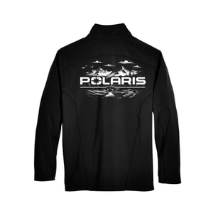 Men's Big and Tall ATV Black Softshell Jacket - Polaris® - Goats Trail Off - Road Apparel Company