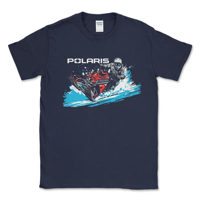 Men's Big and Tall Polaris® Snowmobile Tee - Goats Trail Off - Road Apparel Company