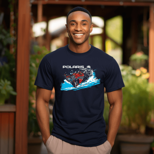 Men's Big and Tall Polaris® Snowmobile Tee - Goats Trail Off - Road Apparel Company