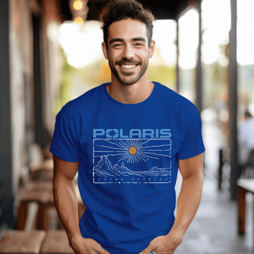 Men's Big and Tall Polaris Think Outside Tee - Goats Trail Off - Road Apparel Company