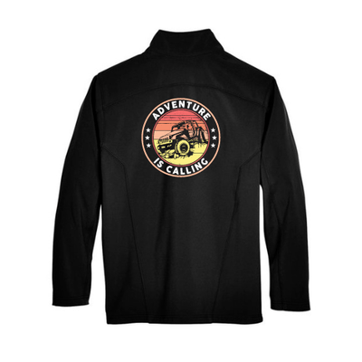 Men's Soft Shell Jacket - Adventure is Calling - Goats Trail Off - Road Apparel Company