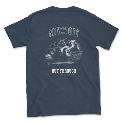 No Way Out But Through Offroad Tee Heather Navy / Small Unisex T-shirt