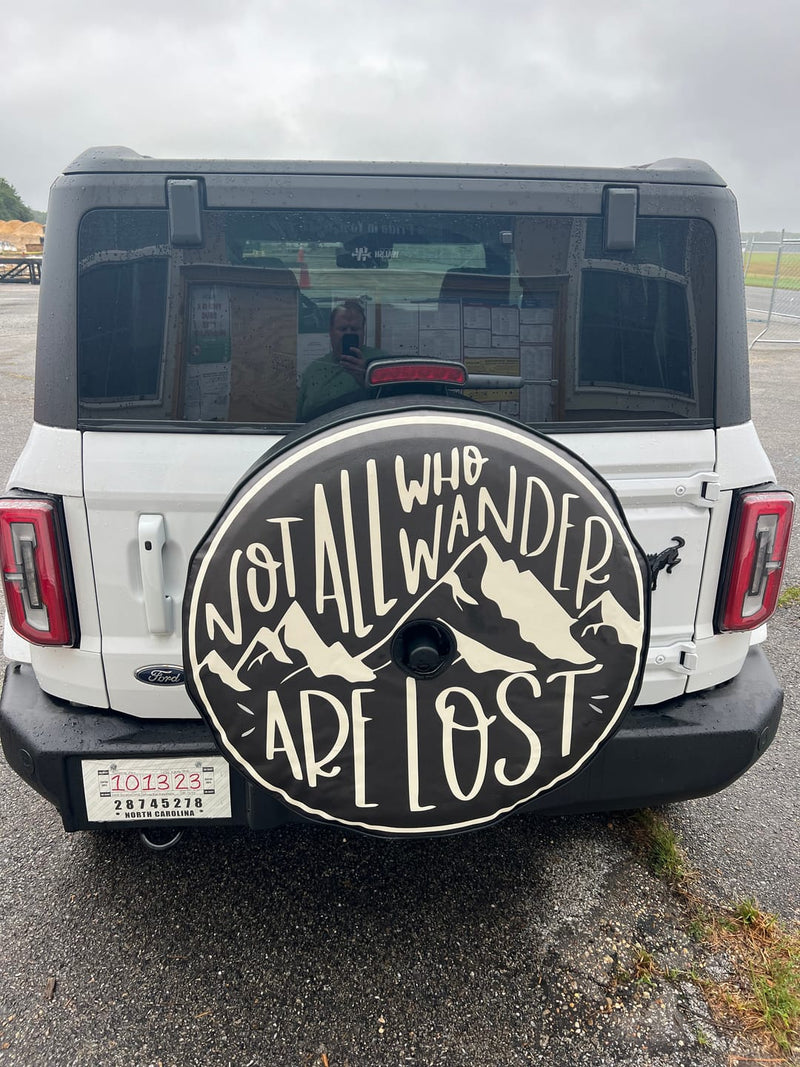 Not All Who Wander are Lost Spare Tire Cover - Goats Trail