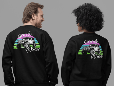 Offroad Good Vibes 4x4 Crewneck - Goats Trail Off-Road Apparel Company