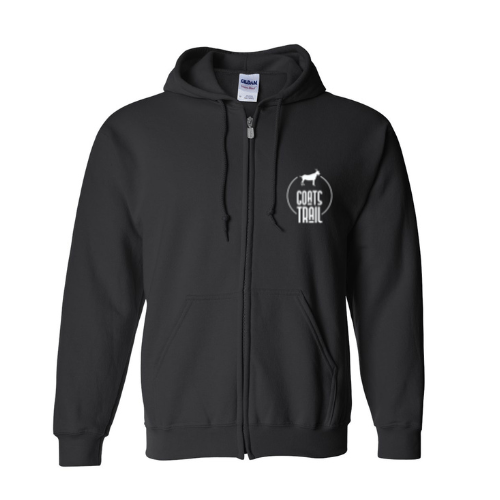 Offroad Zip-Up Black Good Vibes Hoodie - Goats Trail Off-Road Apparel Company