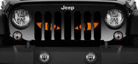 Orange Jeep Chaos Eyes Grille Insert - Goats Trail