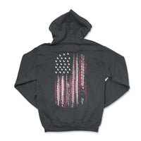Patriotic American Flag Hoodie - Duck Themed - Goats Trail