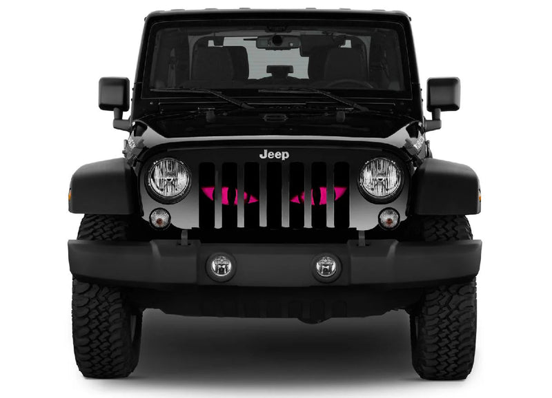 Pink Chaos Eyes Grille Insert - Goats Trail