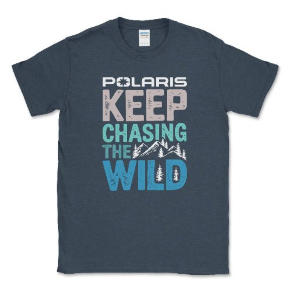 Polaris Adventure Apparel – Keep Chasing The Wild Tee Heather Navy / Small Unisex T-shirt