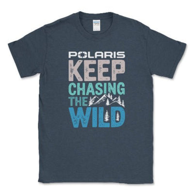Polaris Adventure Apparel – Keep Chasing The Wild Tee Heather Navy / Small Unisex T-shirt