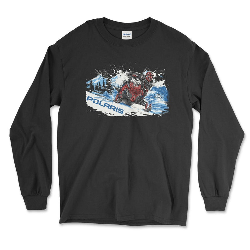 Polaris Adventure Snowmobile Long - Sleeve Tee - Goats Trail
