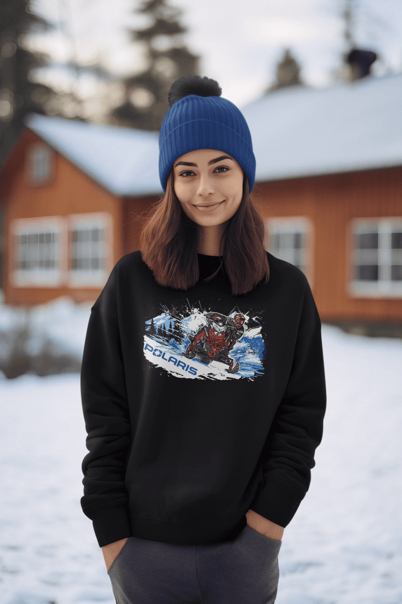 Polaris Adventure Snowmobile Long - Sleeve Tee - Goats Trail