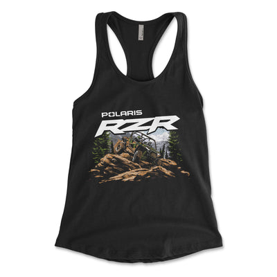 Polaris Adventure - Women's RZR Racerback Tank Top - Goats Trail Off - Road Apparel Company