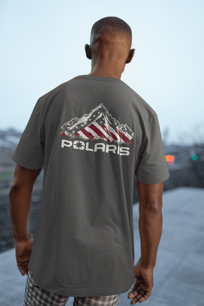 Polaris American Flag Big and Tall T-Shirt - Goats Trail Off - Road Apparel Company