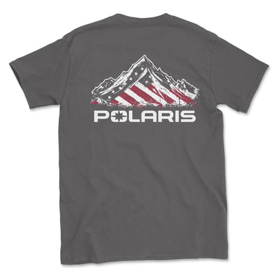 Polaris American Flag Big and Tall T-Shirt - Goats Trail Off - Road Apparel Company