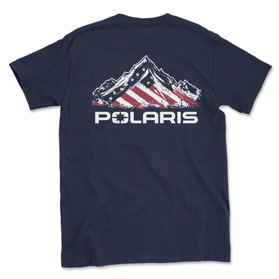 Polaris American Flag Big and Tall T-Shirt - Goats Trail Off - Road Apparel Company