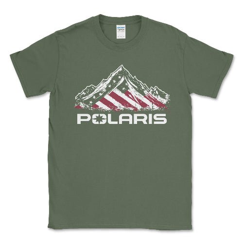 Polaris American Flag Tee Shirt - Goats Trail