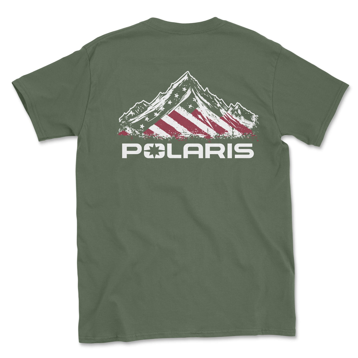 Polaris American Flag Tee Shirt - Goats Trail Off - Road Apparel Company