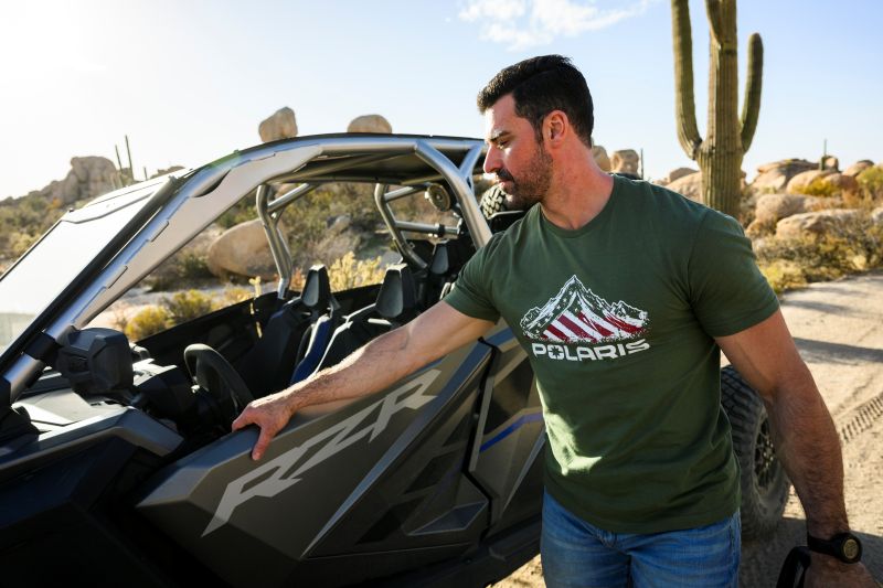 Polaris American Flag Tee Shirt - Goats Trail