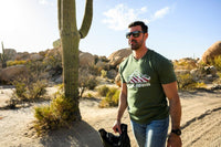 Polaris American Flag Tee Shirt - Goats Trail