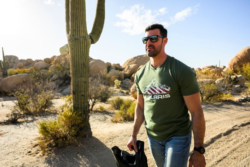 Polaris American Flag Tee Shirt - Goats Trail