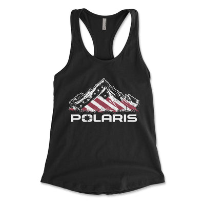 Polaris American Flag Women's Tank Top - Goats Trail Off - Road Apparel Company