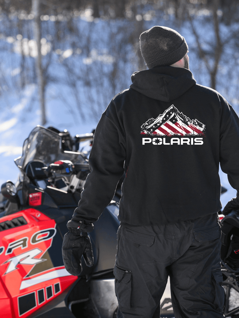 Polaris American Flag Zip - Up Hoodie - Goats Trail