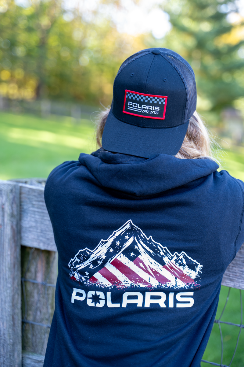 Polaris American Flag Zip-Up Hoodie - Goats Trail