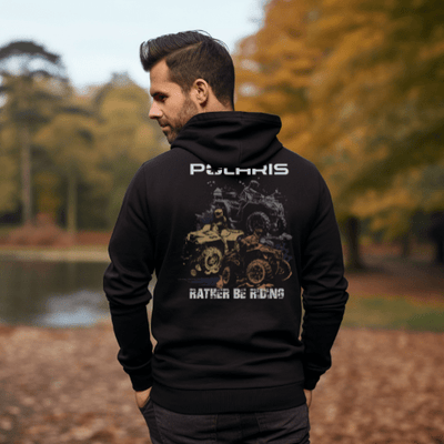 Polaris ATV Zip - Up Hoodie - Goats Trail Off - Road Apparel Company