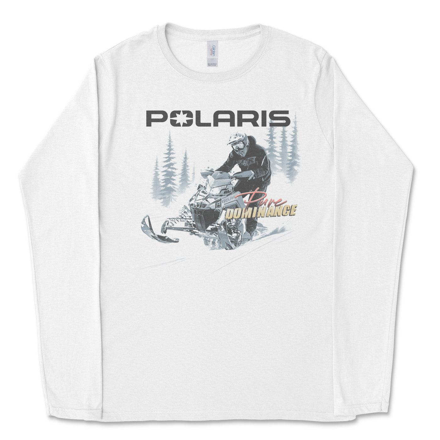 Polaris I'd Rather Be Snowmobiling Long Sleeve Tee White / Small Long-Sleeve T-shirt