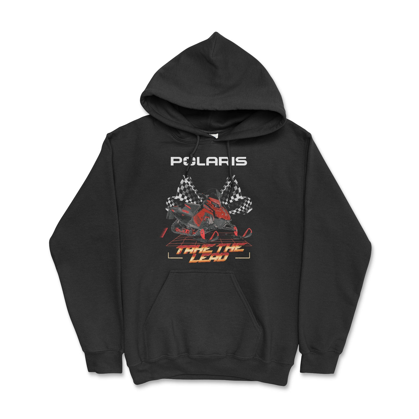 Polaris Indy Snowmobile Hoodie-Take the Lead Black / Small Hooded Sweatshirt